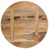 Tafelblad rond &Oslash; 40x1,5 cm massief ruw mangohout 5