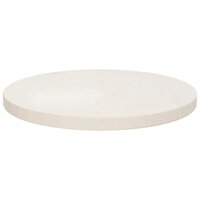 Tafelblad &Oslash;40x2,5 cm massief grenenhout wit 2