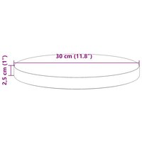 Tafelblad rond &Oslash;30x2,5 cm massief grenenhout wasbruin 7