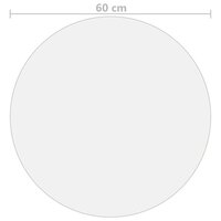Tafelbeschermer &Oslash;60 cm 2 mm PVC transparant 5
