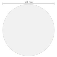 Tafelbeschermer &Oslash;70 cm 2 mm PVC mat 5