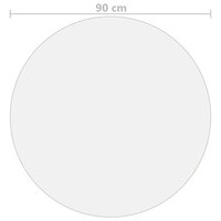 Tafelbeschermer &Oslash;90 cm 2 mm PVC mat 5