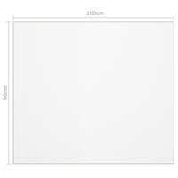 Tafelbeschermer 100x90 cm 2 mm PVC transparant 6