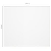Tafelbeschermer 100x90 cm 2 mm PVC mat 6