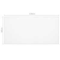 Tafelbeschermer 120x60 cm 2 mm PVC transparant 6