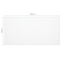 Tafelbeschermer 180x90 cm 2 mm PVC transparant 6