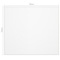 Tafelbeschermer 70x70 cm 2 mm PVC mat 6