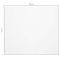 Tafelbeschermer 90x90 cm 2 mm PVC mat 6