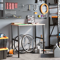 Werkbankframes verstelbaar 2 st 55x(69-95,5) cm metaal zwart 3