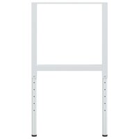 Werkbankframes verstelbaar 2 st 55x(69-95,5) cm metaal grijs 6