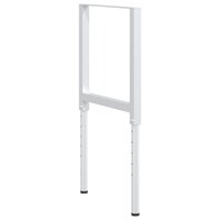 Werkbankframes verstelbaar 2 st 55x(69-95,5) cm metaal grijs 7