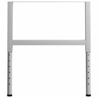 Werkbankframes verstelbaar 2 st 85x(69-95,5) cm metaal grijs 4
