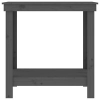 Werkbank 80x50x80 cm massief grenenhout grijs 5