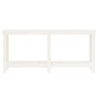 Werkbank 180x50x80 cm massief grenenhout wit 5
