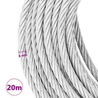 Staalkabel 800 kg 20 m 4