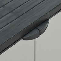 Tuinafvalkast 68x40x85 cm polypropeen grijs en zwart 8