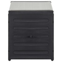 Tuinafvalbak 85x34x40 cm grijs 3