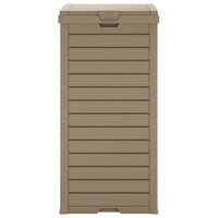 Vuilnisbak voor buiten 41x41x86 cm polypropeen lichtbruin 5