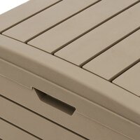 Vuilnisbak voor buiten 41x41x86 cm polypropeen lichtbruin 9