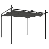 Pergola met uitschuifbaar dak 295x292x230 antracietkleurig 2