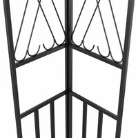 Prieel met LED-lichtslinger 3x3 m stof cr&egrave;mekleurig 6