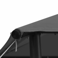 Prieel 180 g/m&sup2; 3x3 m stof en staal antraciet 5