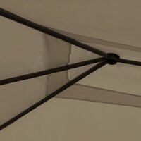 Prieel met paalhoezen 160 g/m&sup2; 3x4x2,6 m taupe 3