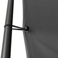 Prieel 4x4 m 180 g/m&sup2; stof en staal antracietkleurig 5