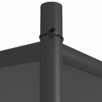 Prieel 4x4 m 180 g/m&sup2; stof en staal antracietkleurig 6