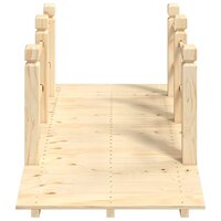 Tuinbrug met leuningen 150x67x56 cm massief vurenhout 4