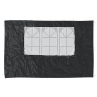 Tentwanden met raam PE antraciet 2 st 3