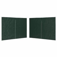 Tentwanden 2 st met ritssluiting PE groen 2