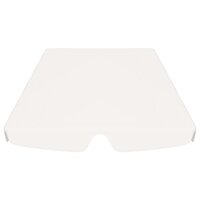 Vervangingsluifel voor schommelbank 188/168x145/110 cm wit 4