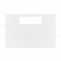 Prieelzijwanden met ramen 2 st wit 2