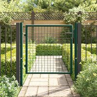 Poort 100x75 cm staal groen 3