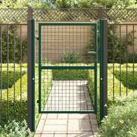 Poort 100x125 cm staal groen 3