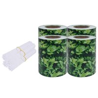 Tuinschermen 4 st 35x0,19 m PVC groen 2