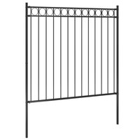 Tuinhek 1,7x1,5 m staal zwart 2