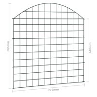 Schuttingset gebogen 77,5x78,5 cm groen 7