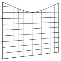 Schuttingset hol gebogen 77,5x64 cm groen 3