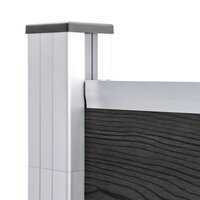 Schutting 175x186 cm HKC grijs 4