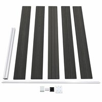 Schutting 175x105 cm HKC grijs 6