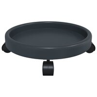 Plantentrolleys 2 st met wielen &oslash;34 cm 35 kg grijs 6