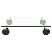 Plantenrollers vierkant 35x35 cm gehard glas 2 st 3