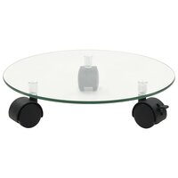 Plantenrollers 4 st rond 28 cm gehard glas 2