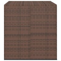Tuinbox 100x97,5x104 cm polyetheen rattan bruin 2