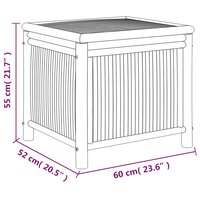 Tuinbox 60x52x55 cm bamboe 8