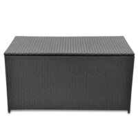 Tuinbox 120x50x60 cm poly rattan zwart 2