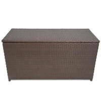 Tuinbox 120x50x60 cm poly rattan bruin 2