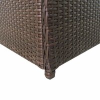 Tuinbox 120x50x60 cm poly rattan bruin 4